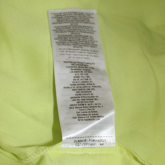 Marciano Guess Lined   Color Neon Green Formal open  Jumpsuit size Medium - Picture 9 of 9